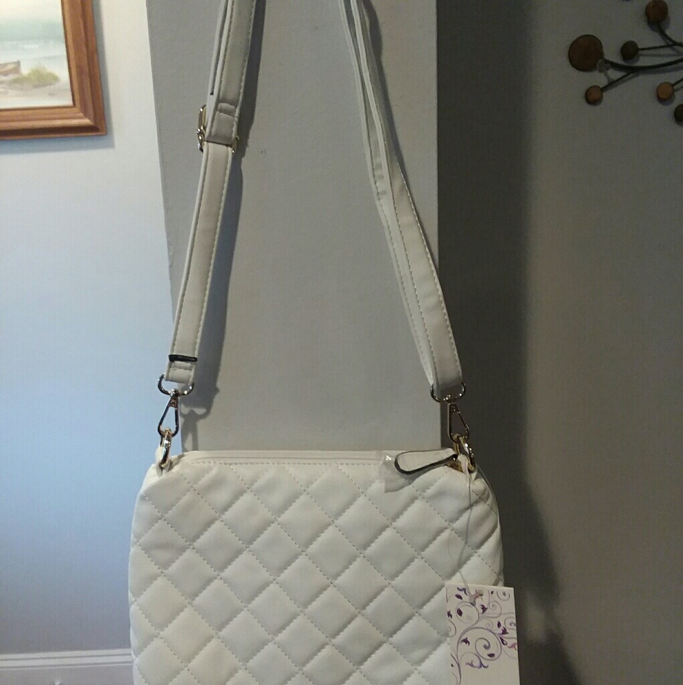new Dasein white leather(pu) purse!